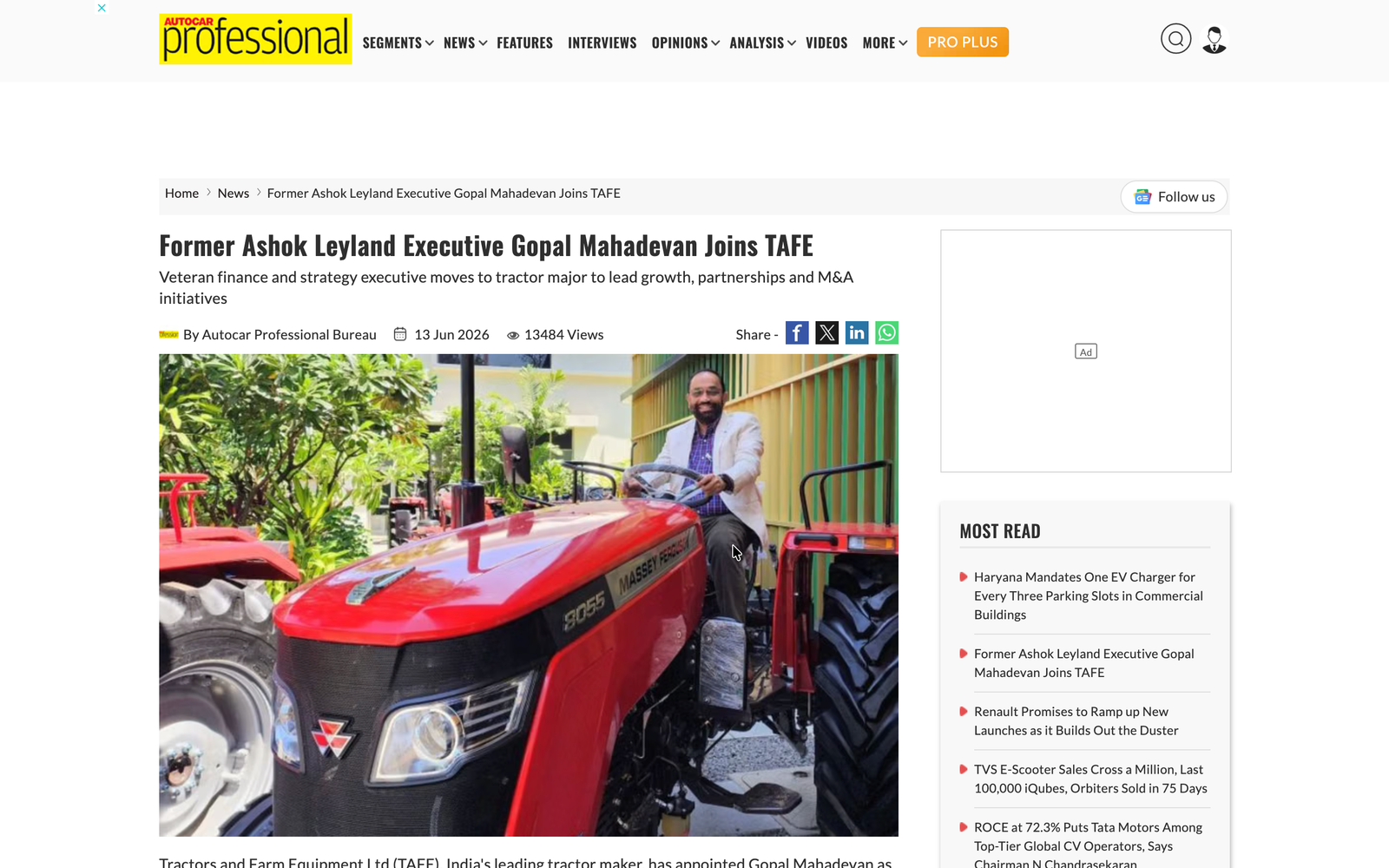 Gopal Mahadevan joins TAFE